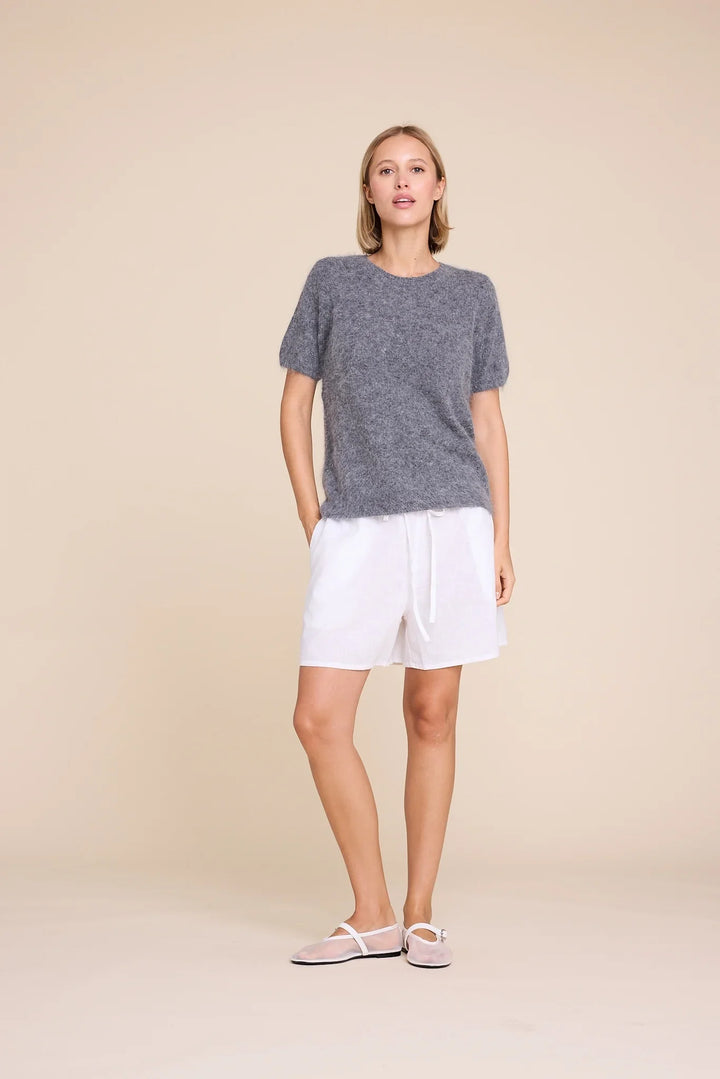 MONROE 24 PLETENA MAJICA ANTRACIT