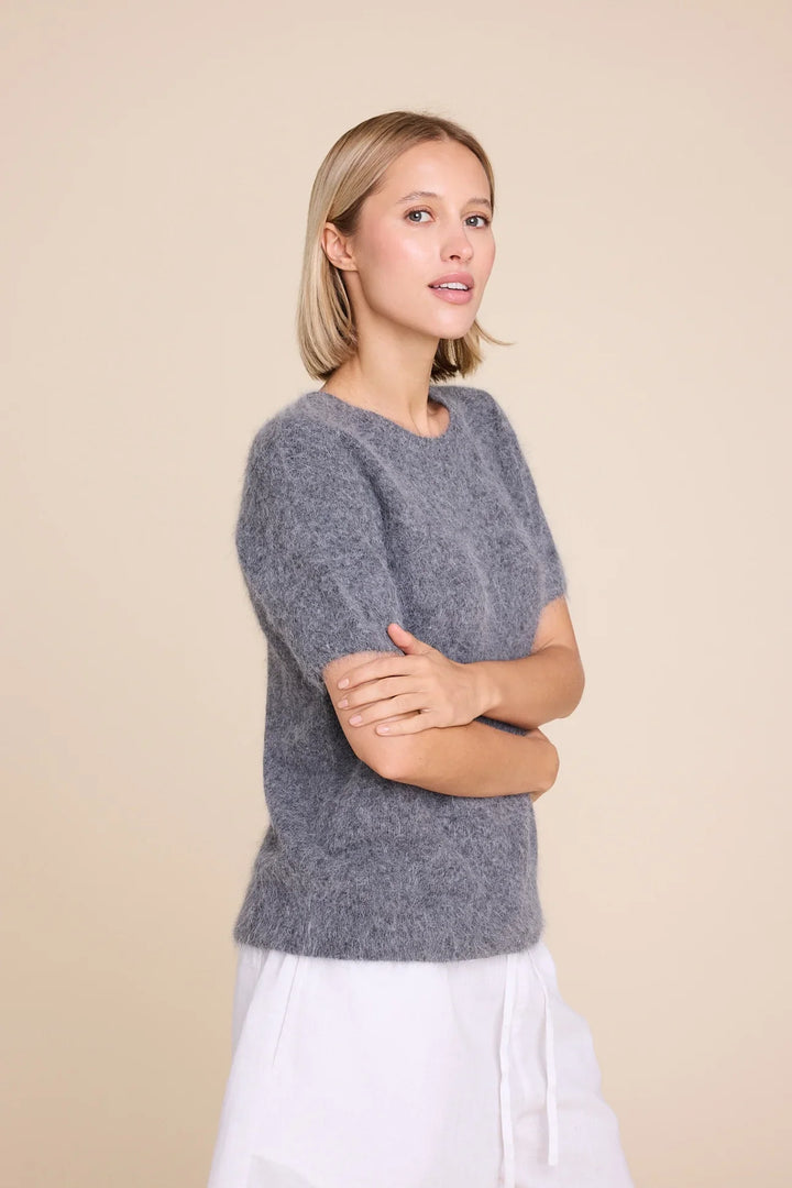 MONROE 24 PLETENA MAJICA ANTRACIT