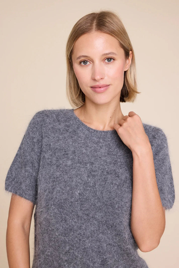 MONROE 24 PLETENA MAJICA ANTRACIT