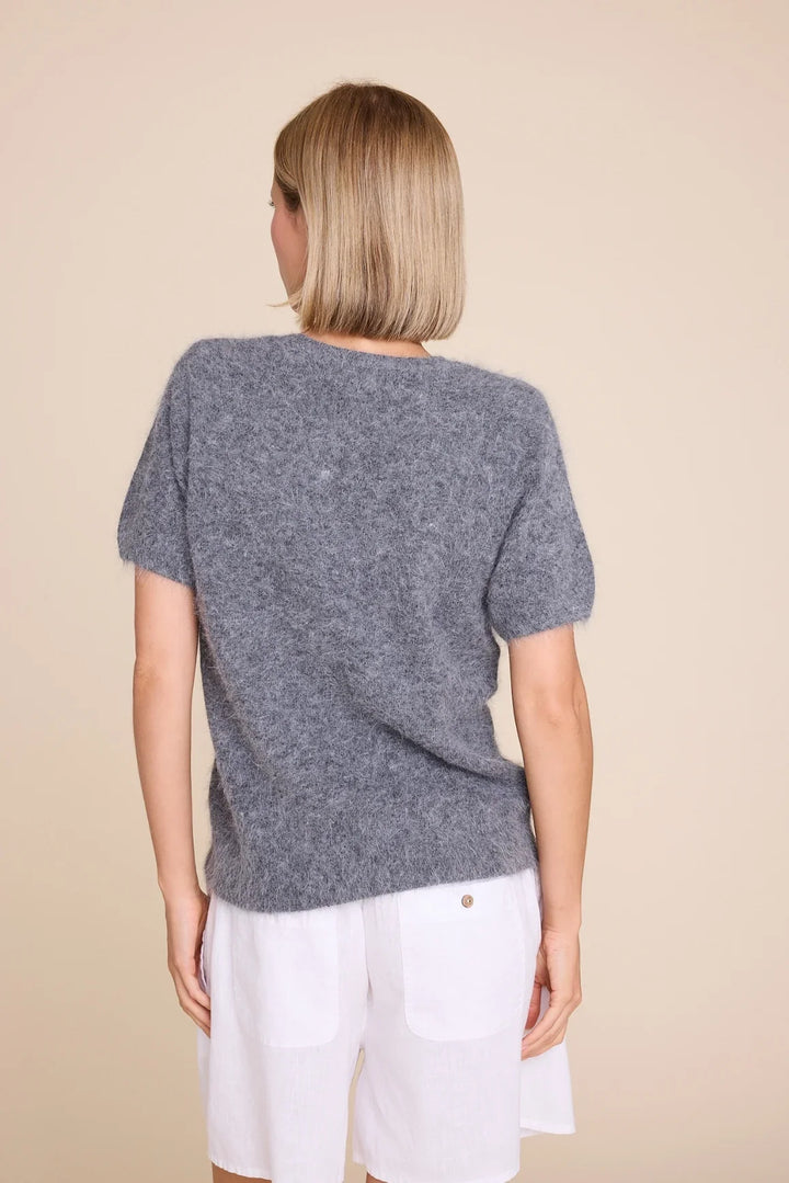 MONROE 24 PLETENA MAJICA ANTRACIT