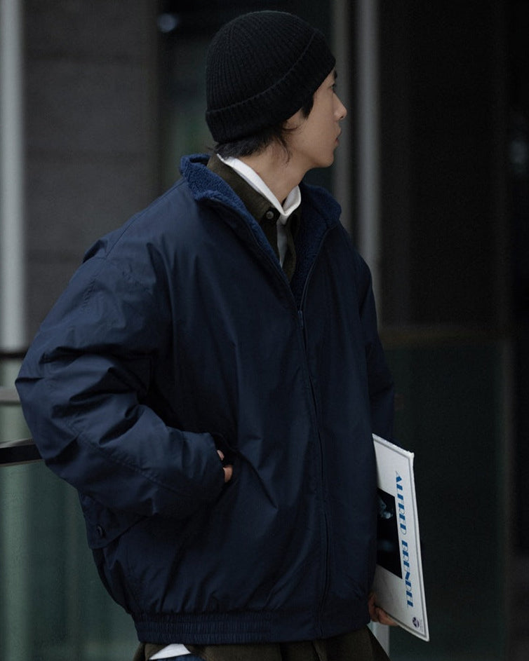 Caldwell teksturirani vuna zip kardigan