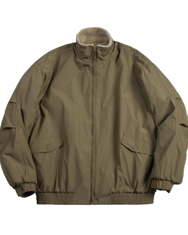 Caldwell teksturirani vuna zip kardigan