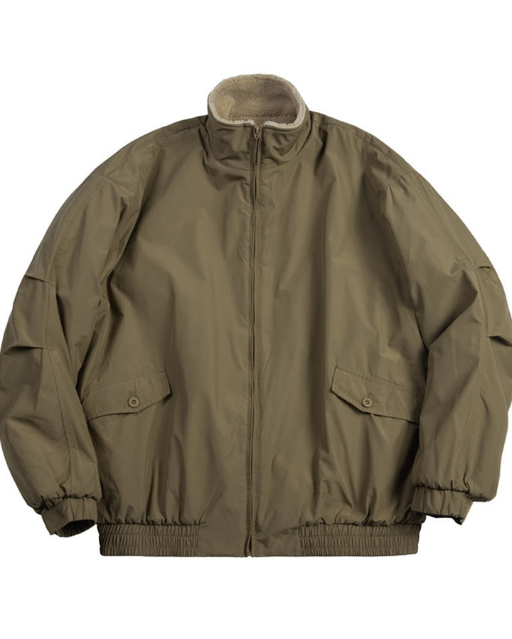 Caldwell teksturirani vuna zip kardigan