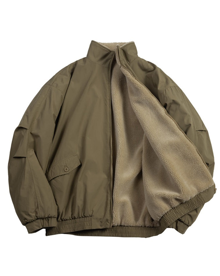 Caldwell teksturirani vuna zip kardigan