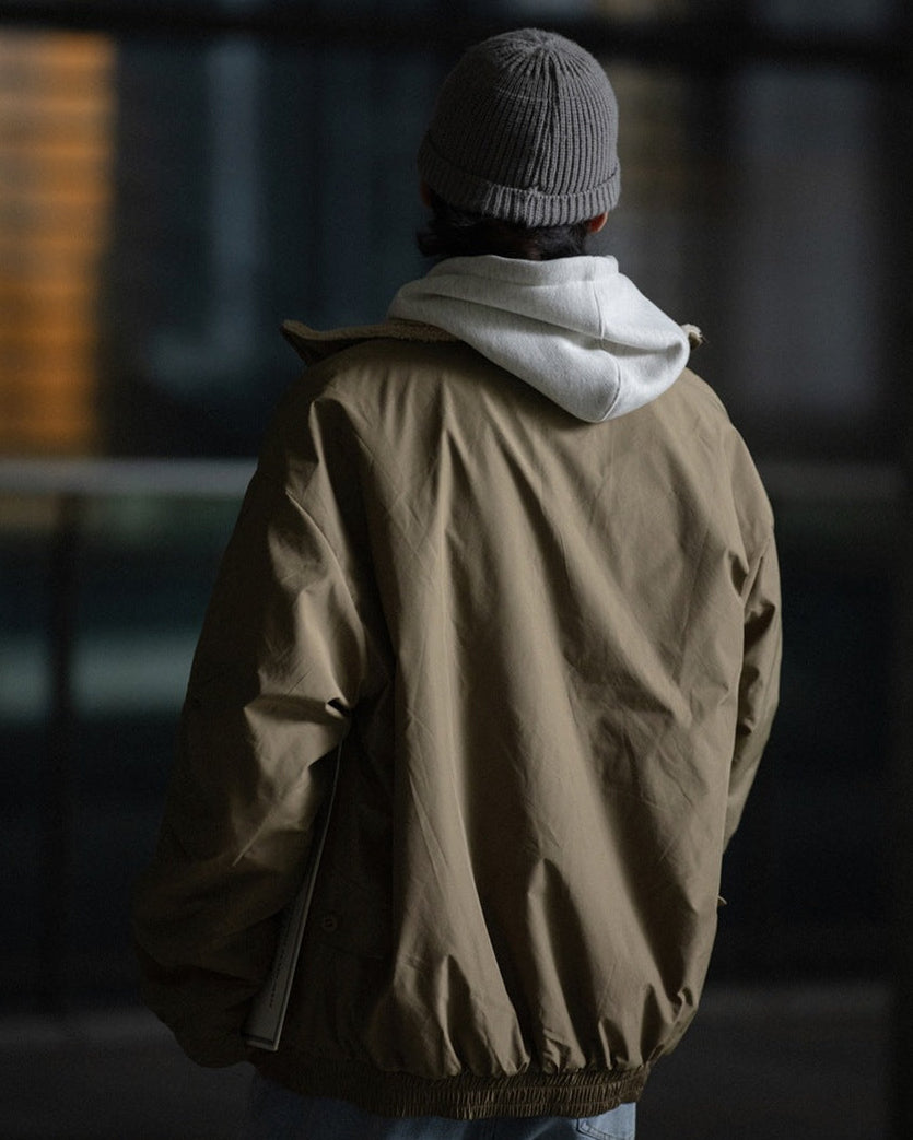 Caldwell teksturirani vuna zip kardigan