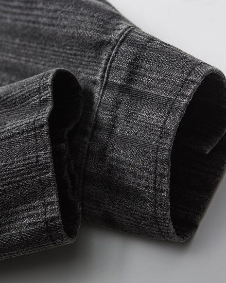 Ležerna crna isprana košulja