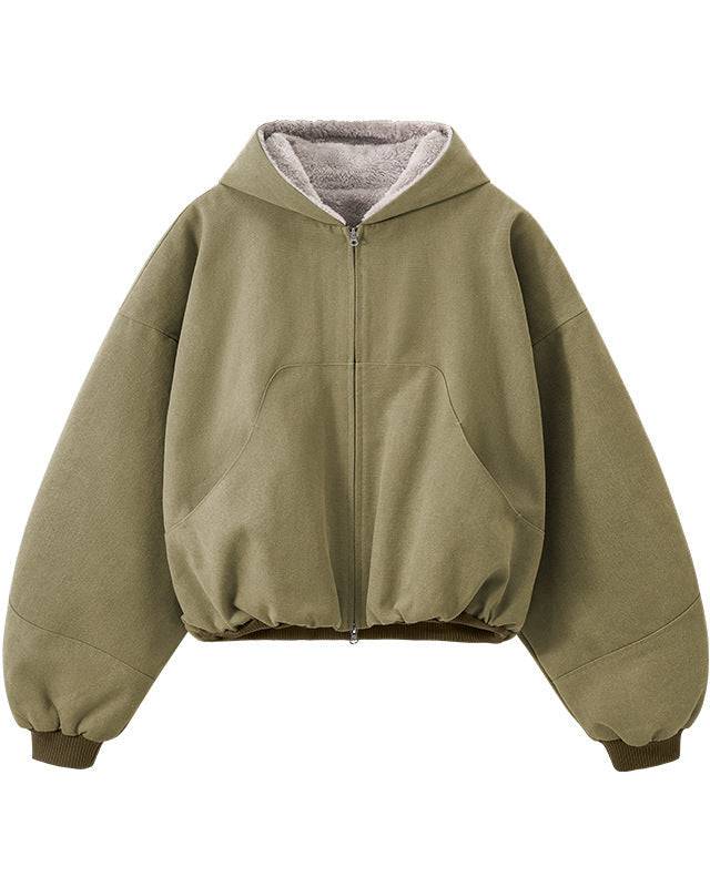 ContourPlush kardigan s patentnim zatvaračem