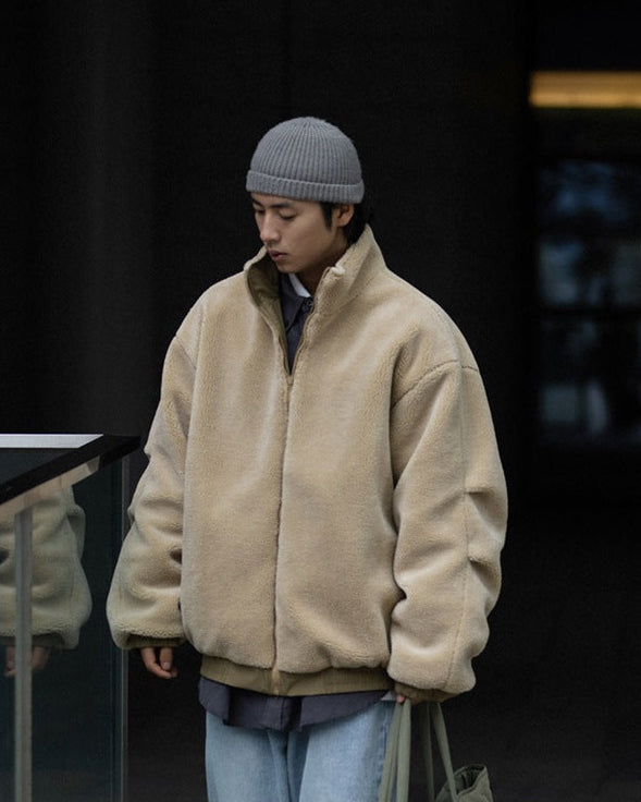 Caldwell teksturirani vuna zip kardigan