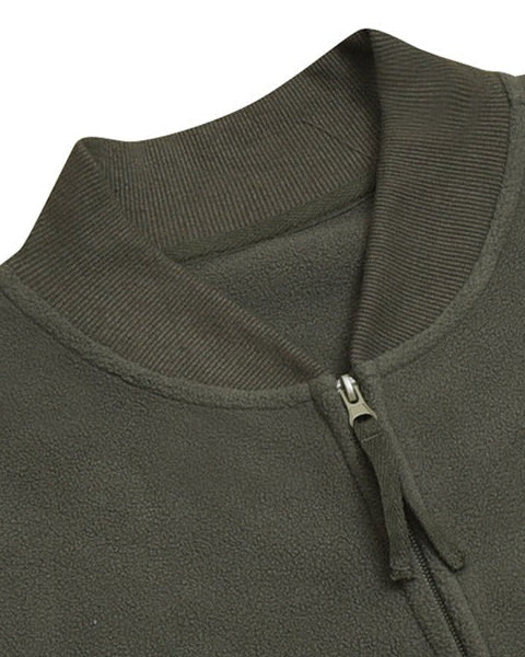 Revere Zip-Front Fleece Sweat Cardigan