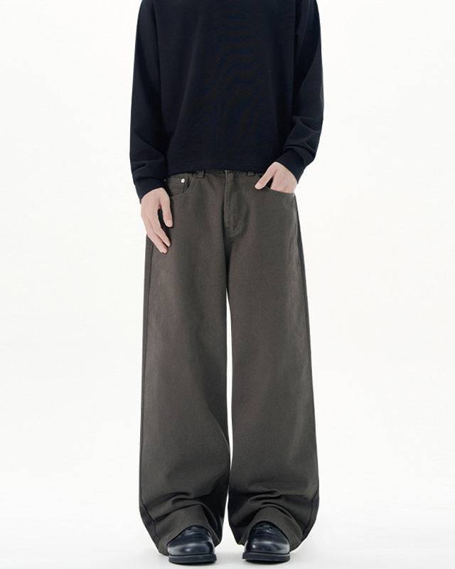 Lumen Drape Hlače Širokih Nogu