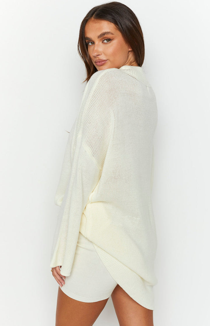 SNDYS Seeker Bijeli Pleteni Top