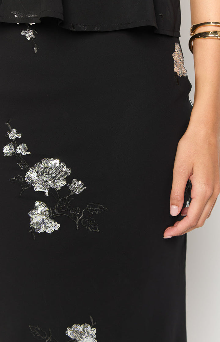 Shyla Crna Maxi Suknja