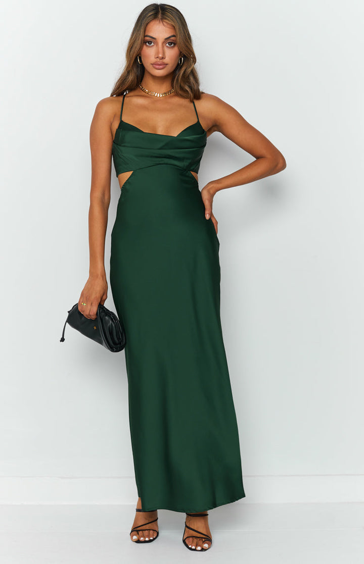 Taleah Cut Out Maxi Haljina Zelena