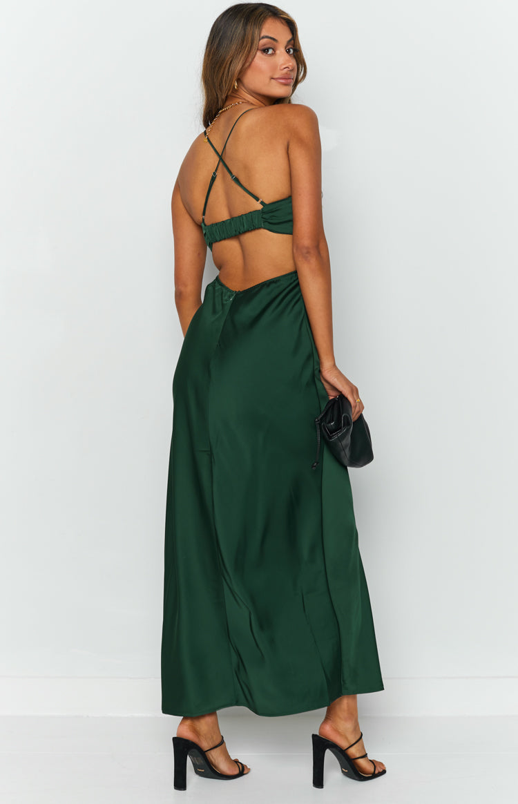 Taleah Cut Out Maxi Haljina Zelena