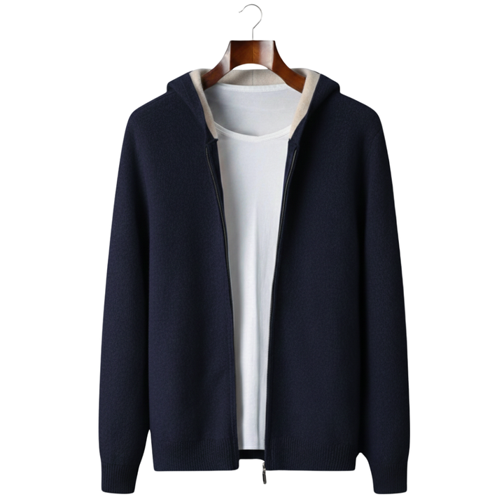 100% KASHMIR DVOJNE BOJE SA ZIPOM KAPU