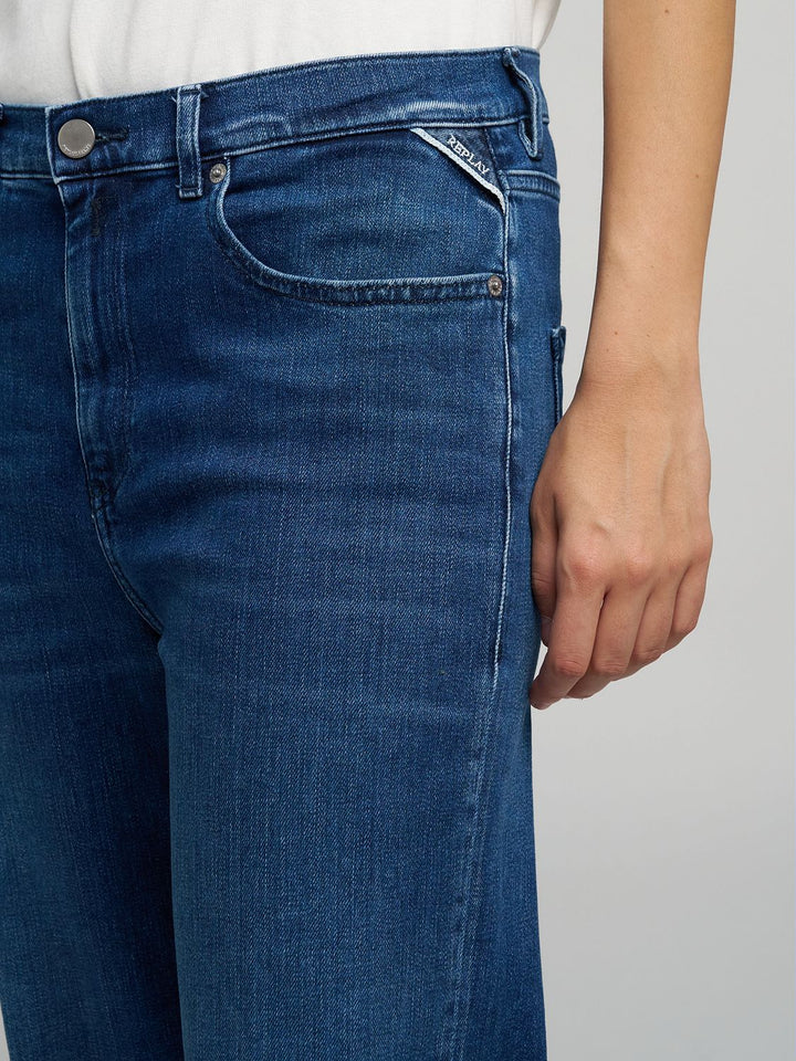 MELJA RELAXED-FIT TRAPERICE TAMNO PLAVE