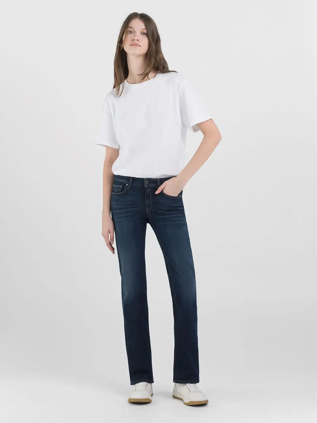 NOVE LUZ BOOTCUT TAMNO PLAVE