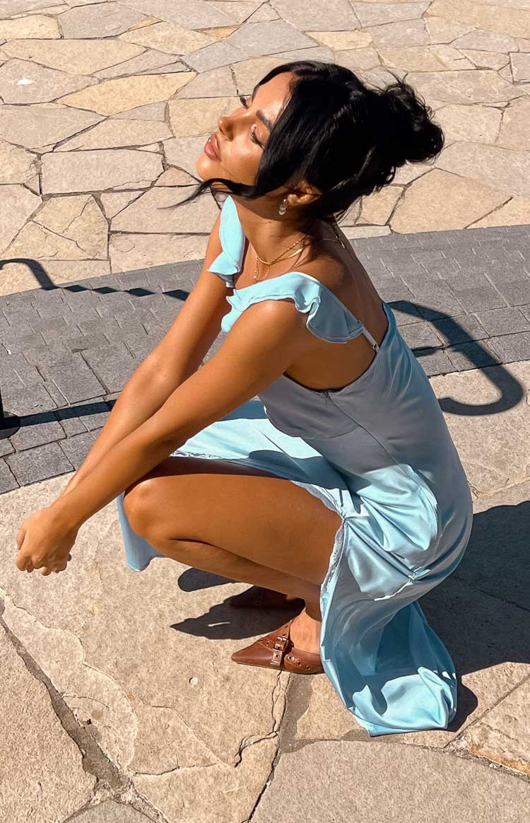 Wendy Plava Maxi Haljina