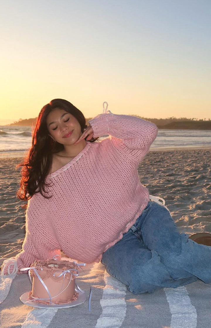 Bea Baby Pink Pulover