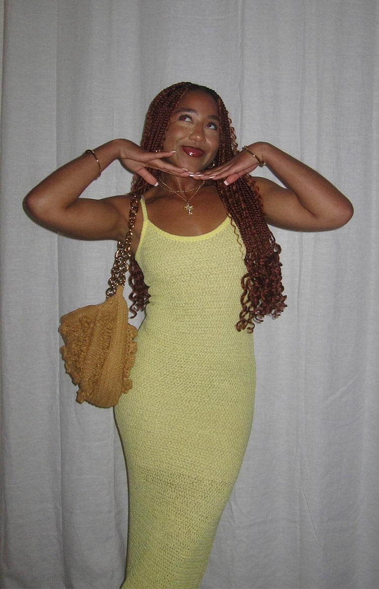 Ezra Žuti Maxi Haljina