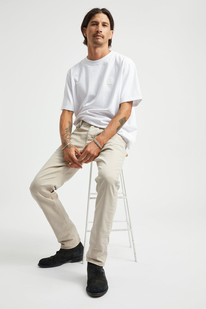 LOU SLIM TWILL HLAČE BEŽ