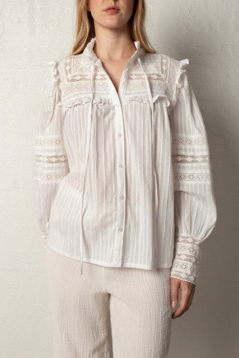 KAROLINE BLUZA BEJELA