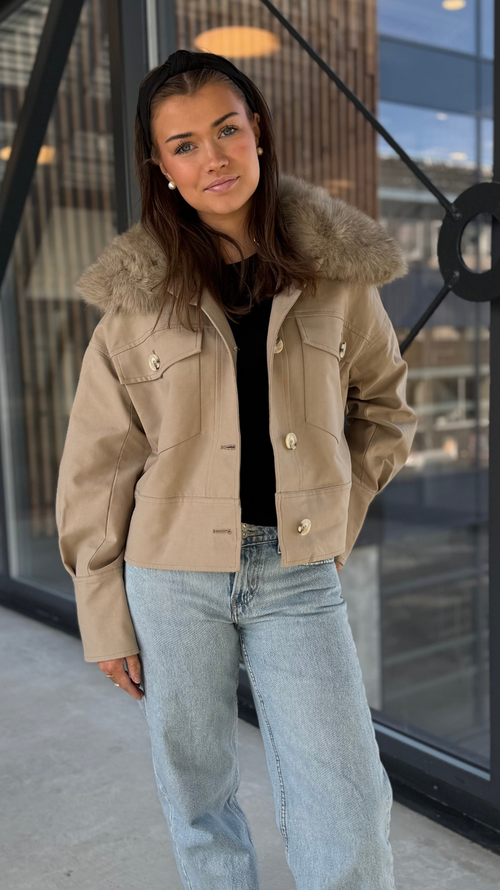 CHARLIE CANVAS JAKNA - BEŽ