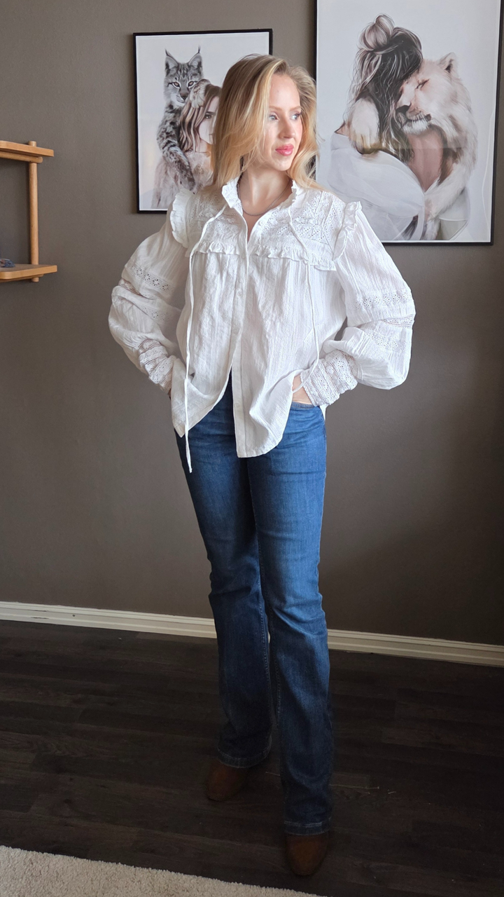 KAROLINE BLUZA BEJELA