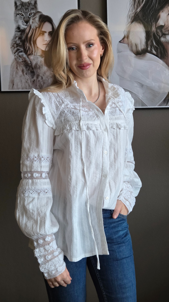 KAROLINE BLUZA BEJELA