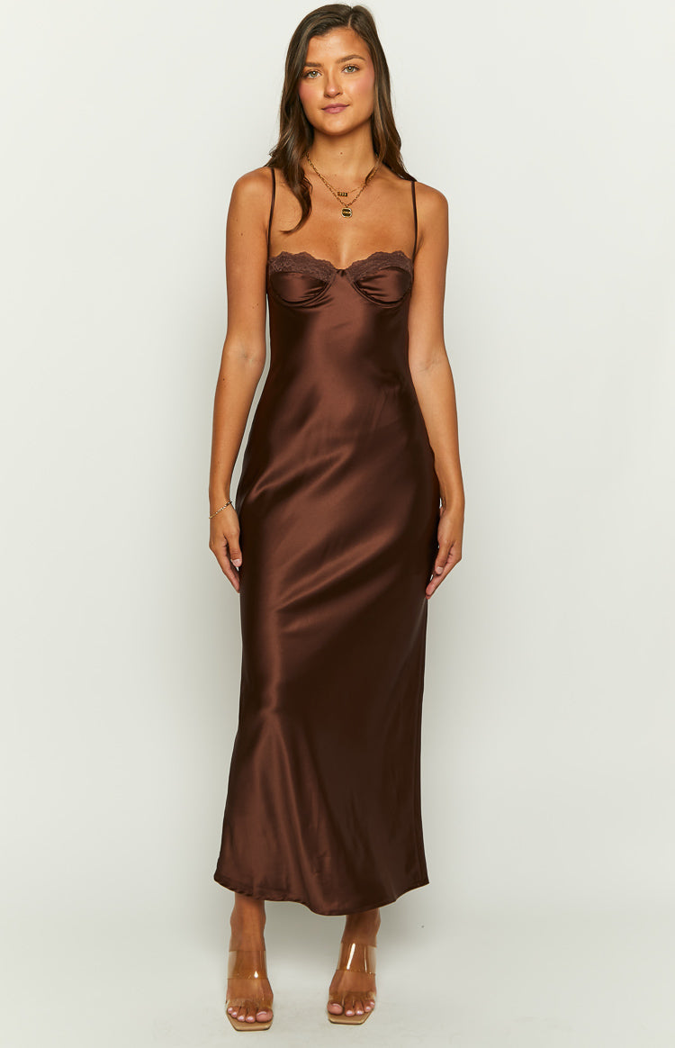 Scarlette Brown Maxi Haljina