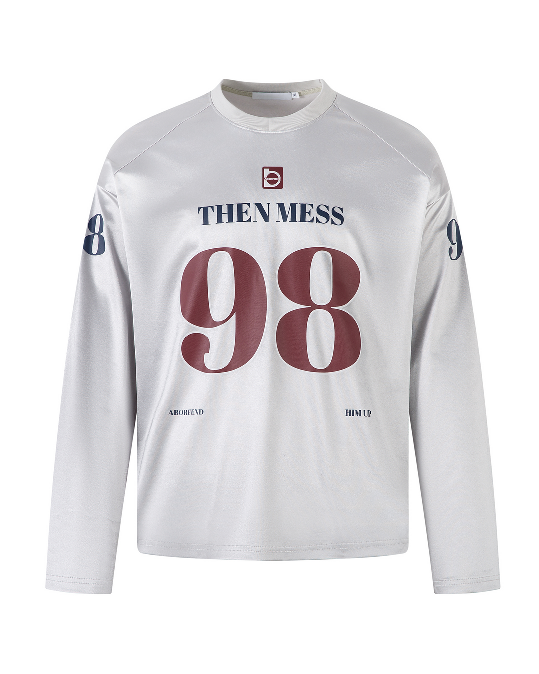 Labava grafička majica dugih rukava