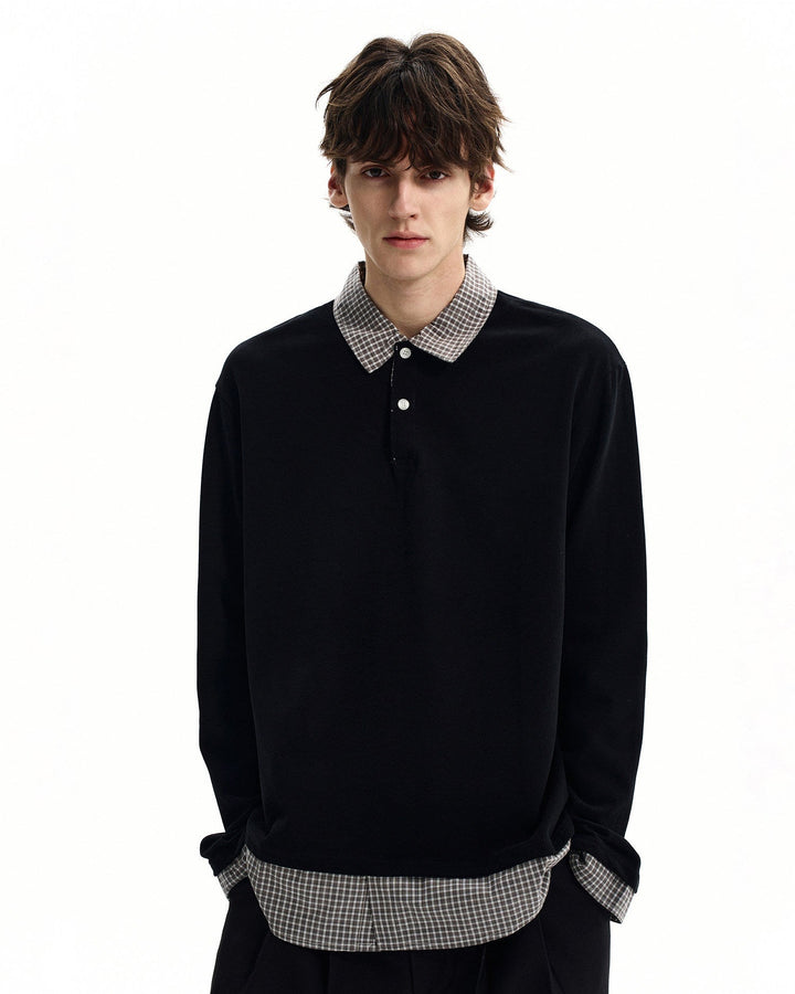 Pamučna Jersey Polo Majica s Višeslojnim Dizajnom 