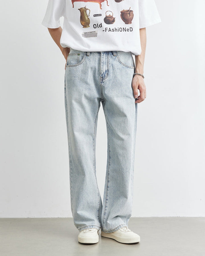 Soft Stone 5-džepne ravne traperice