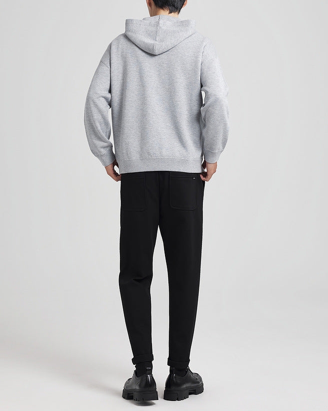 Pola-Zip Kapućasti Pleteni Pulover