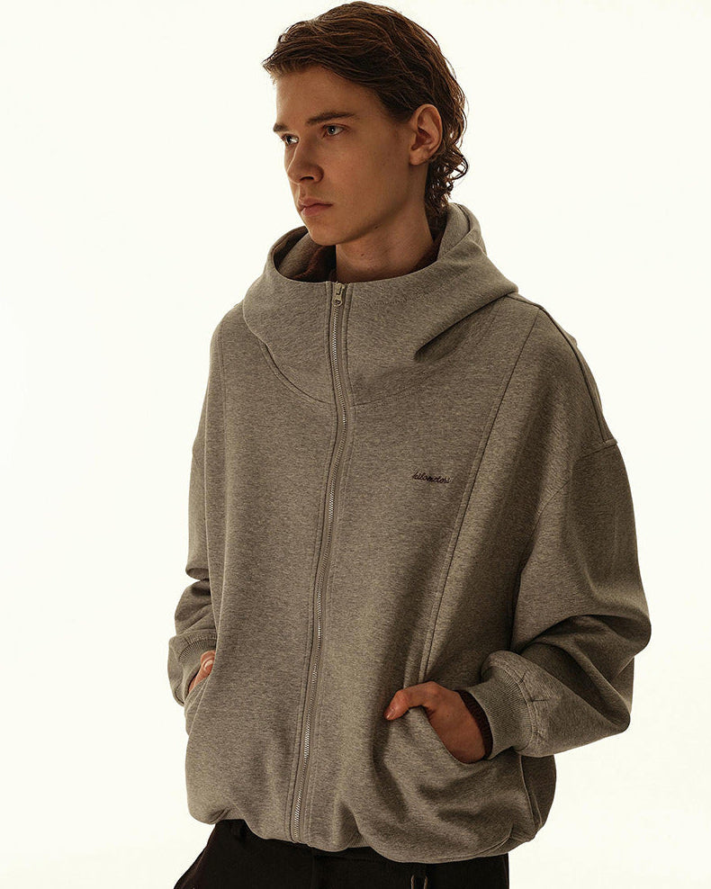 Stratus opušteni kardigan s kapuljačom i zatvaračem