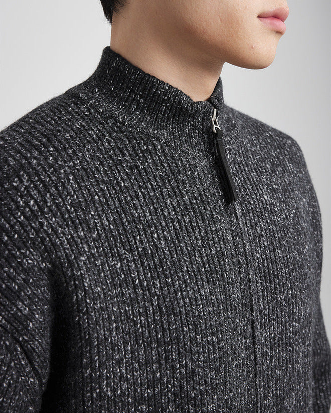 Zimski teksturirani pleteni kardigan