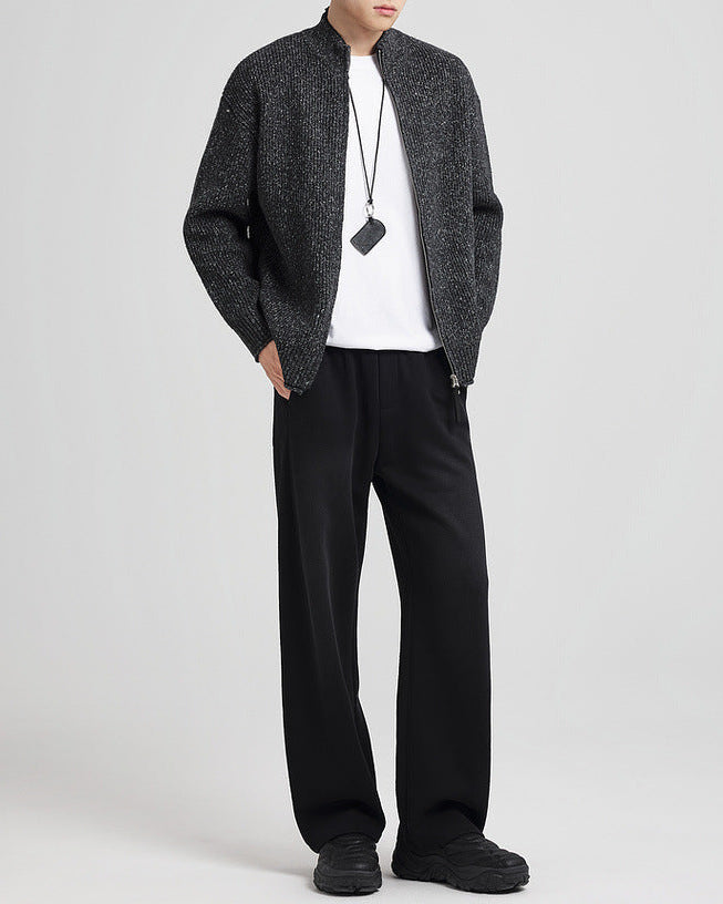 Zimski teksturirani pleteni kardigan