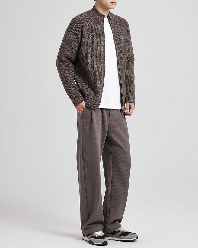 Zimski teksturirani pleteni kardigan