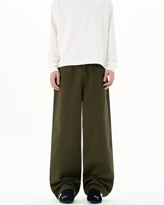 Lumen Drape Hlače Širokih Nogu