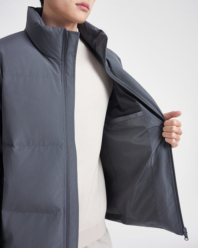 Mo Maike 2025 Jakna s visokim ovratnikom od perja