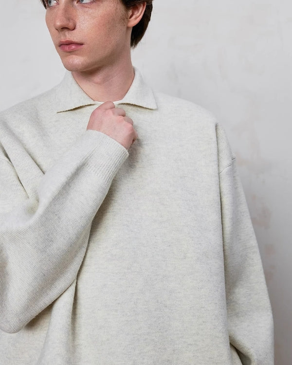 Polo džemper s teksturom 