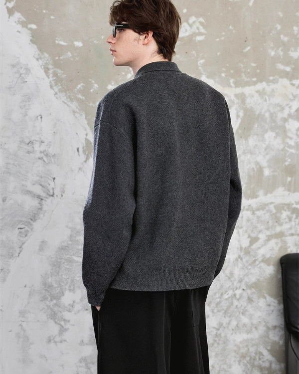 Polo džemper s teksturom 