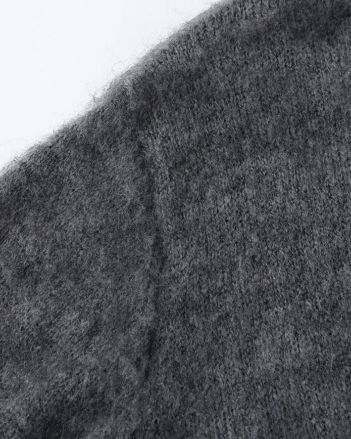 Harwood teksturirani džemper sa zipom