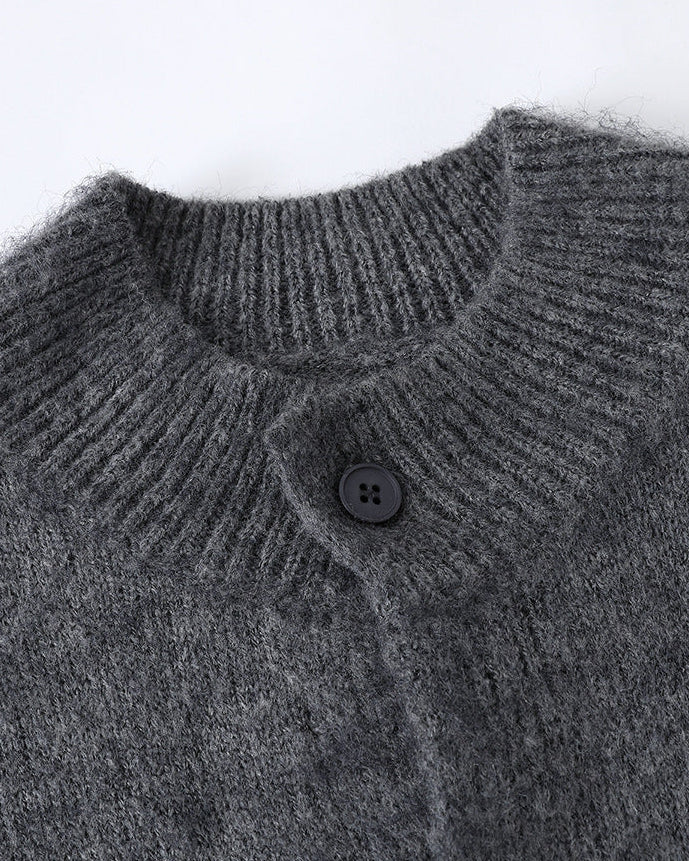 Harwood teksturirani džemper sa zipom