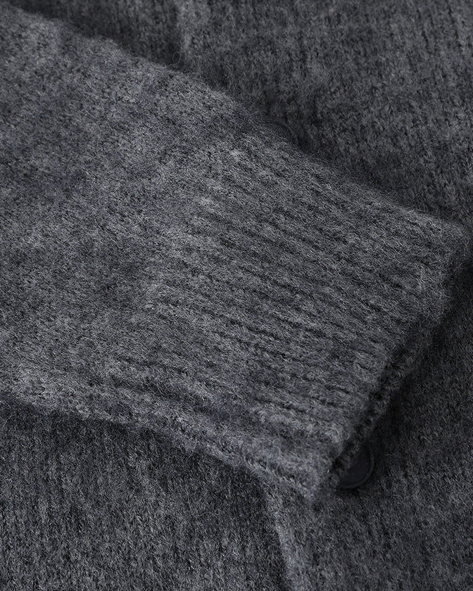 Harwood teksturirani džemper sa zipom