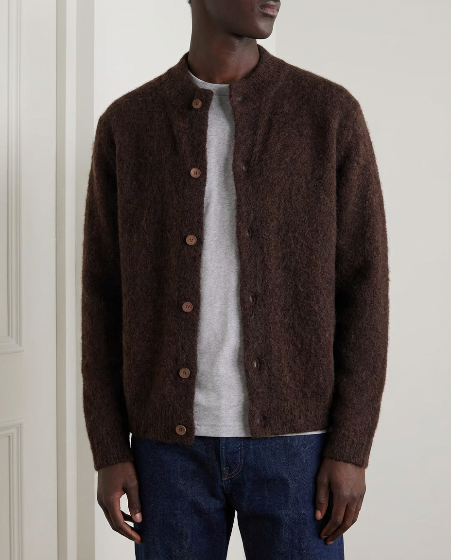 Harwood teksturirani džemper sa zipom