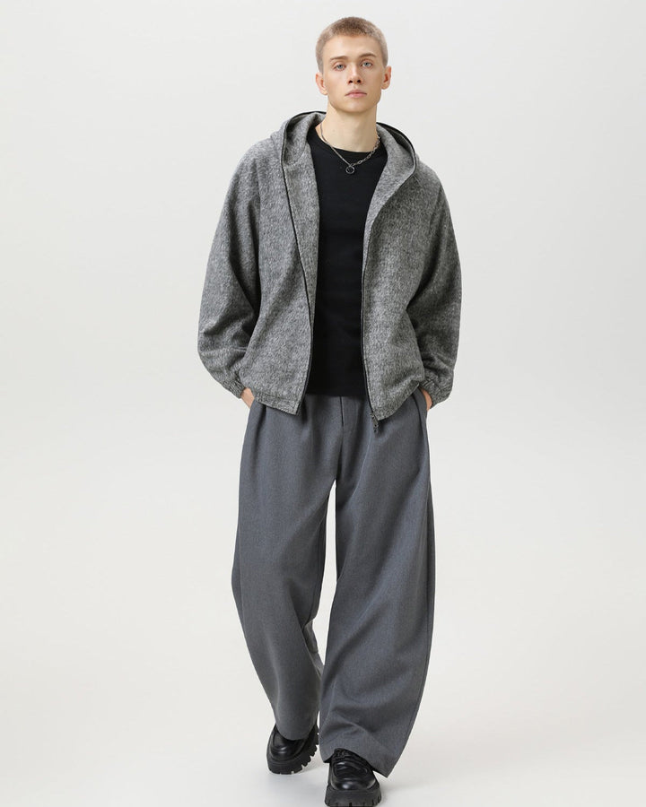 Jakna s kapuljačom od vune