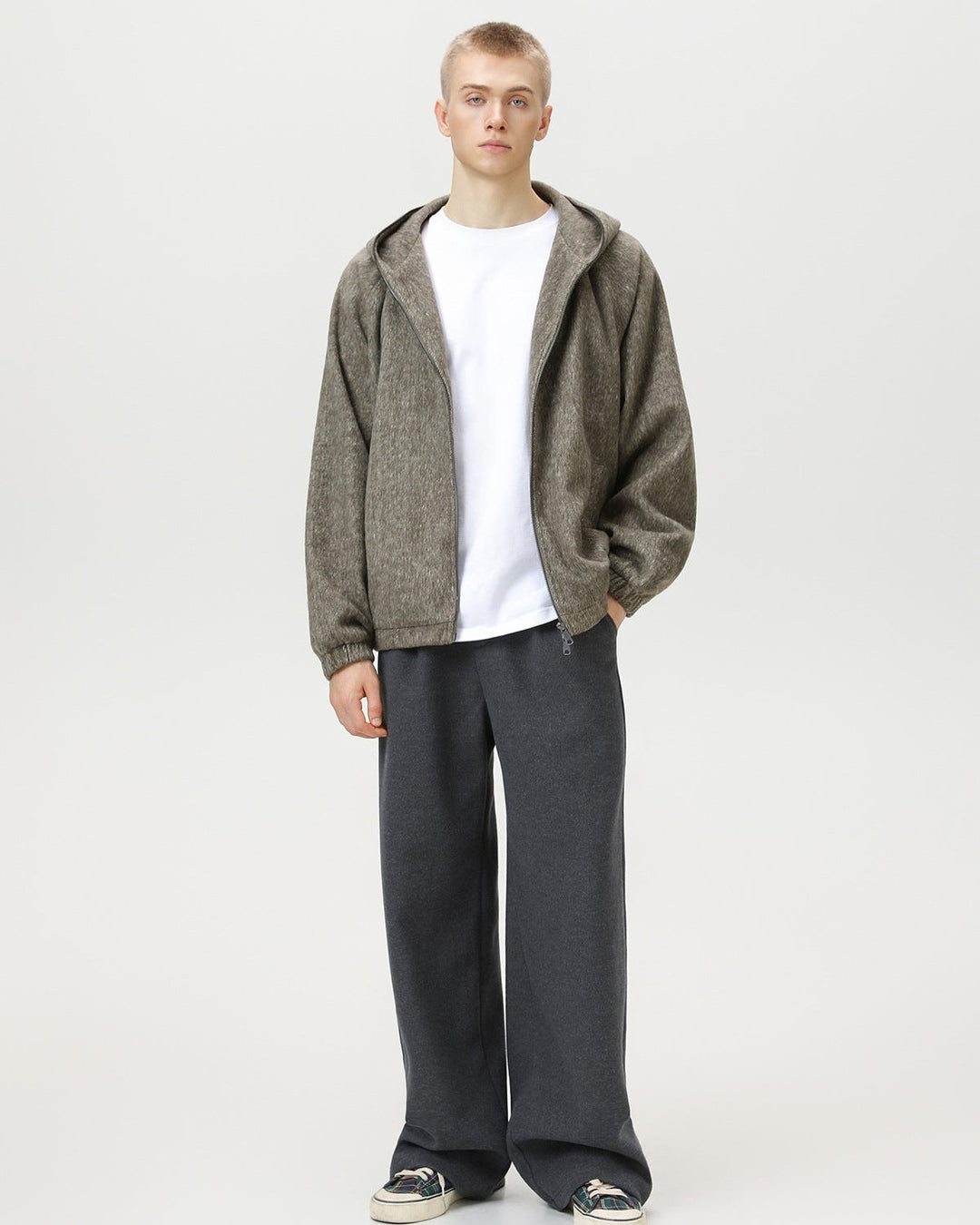 Jakna s kapuljačom od vune