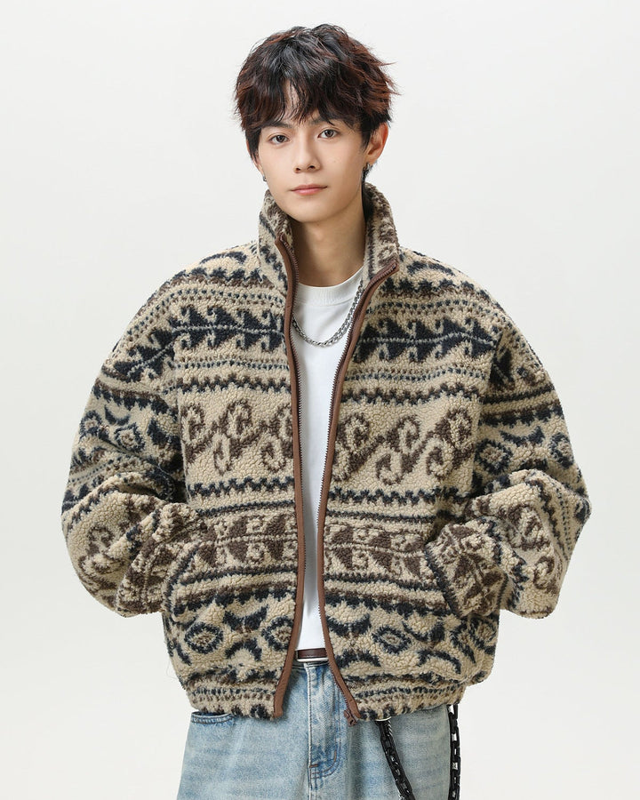 Etnička Jakna od Teškog Polar Fleece-a