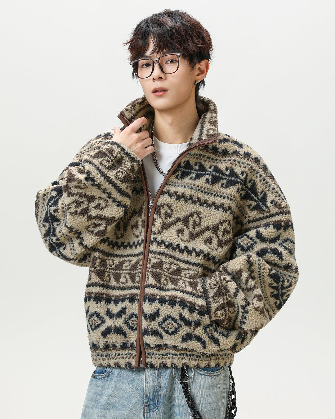 Etnička Jakna od Teškog Polar Fleece-a